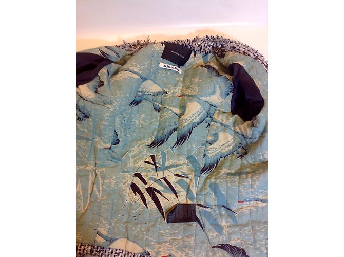 Maison Scotch Giacca di tweed blu e bianca - vista 6