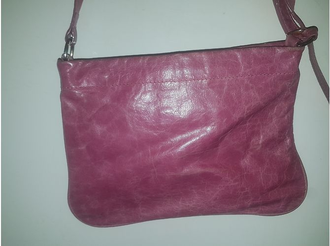 Miu Miu Pink Leather Handbag with Long Straps - view 3