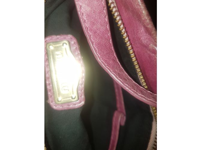 Miu Miu Pink Leather Handbag with Long Straps - view 4