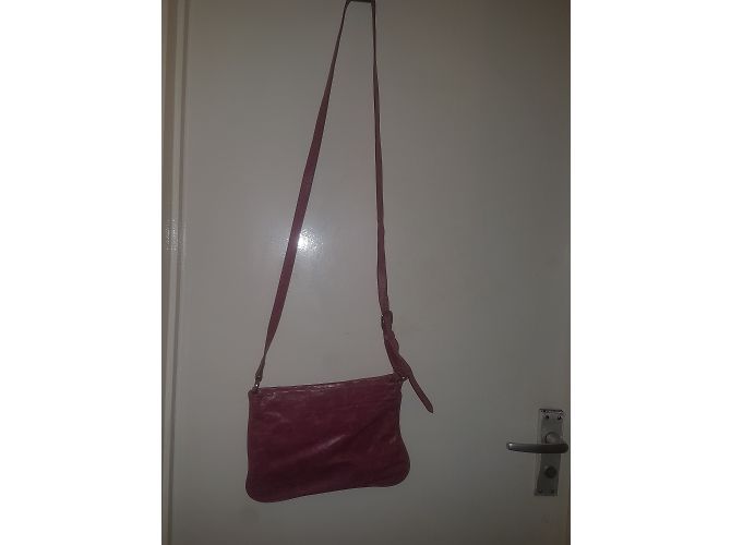Miu Miu Pink Leather Handbag with Long Straps - view 7