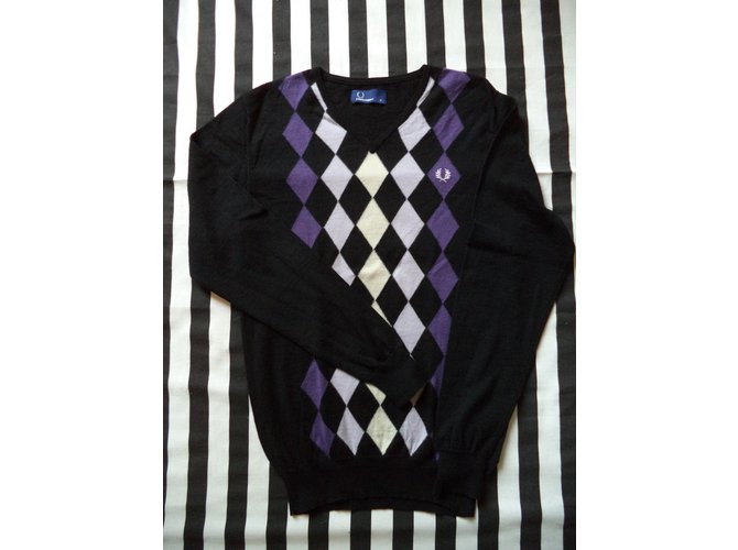 Fred Perry Sweaters Purple - view 3