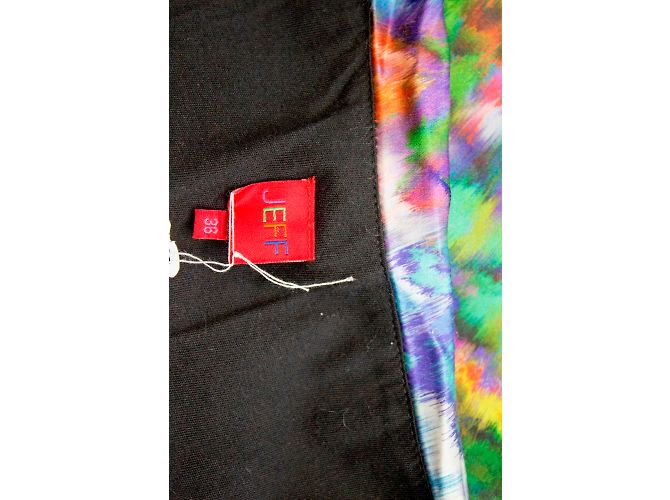 Autre Marque Jeff Marble Patterned Multi Coloured Silk Mini Skirt Multiple colors - view 7
