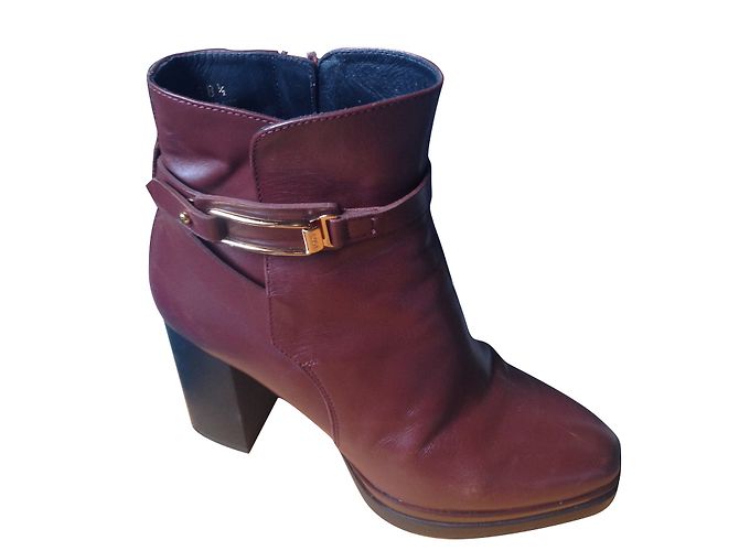 Tod's Bottines Bordeaux - vue 2