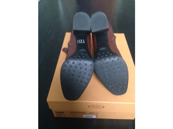 Tod's Bottines Bordeaux - vue 3