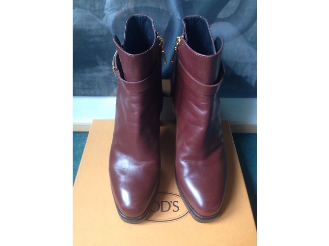 Tod's Bottines Bordeaux - vue 7