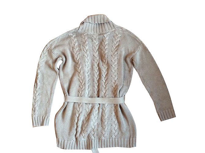Petit Bateau Lange Strickjacke Caramel Baumwolle Karamell - Ansicht 2