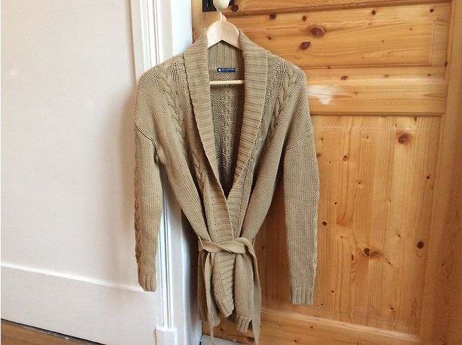 Petit Bateau Lange Strickjacke Caramel Baumwolle Karamell - Ansicht 5