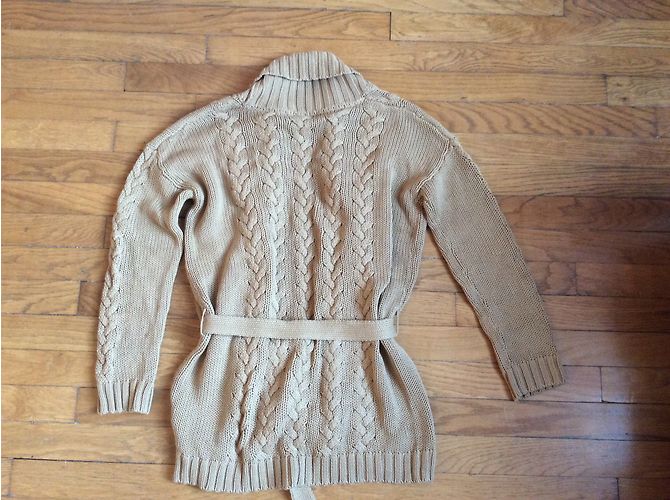 Petit Bateau Lange Strickjacke Caramel Baumwolle Karamell - Ansicht 8