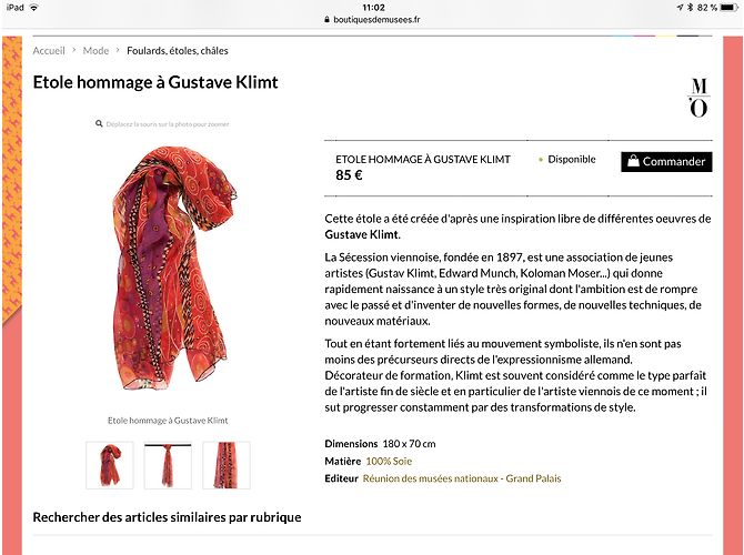 Autre Marque Musées nationaux: «Hommage à Gustav Klimt» - vista 10
