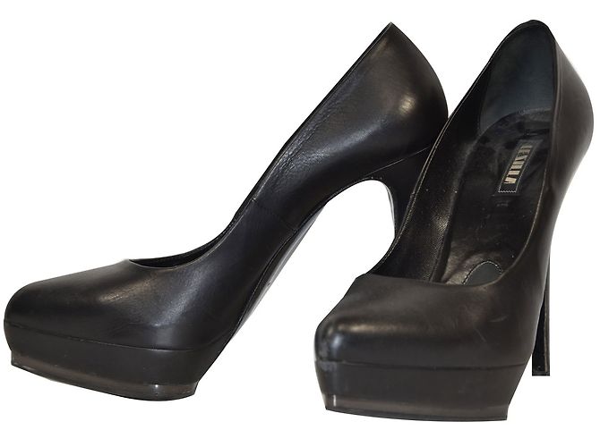 Autre Marque Lezilla Pumps Schwarz Leder Größe 37.5 - Ansicht 2