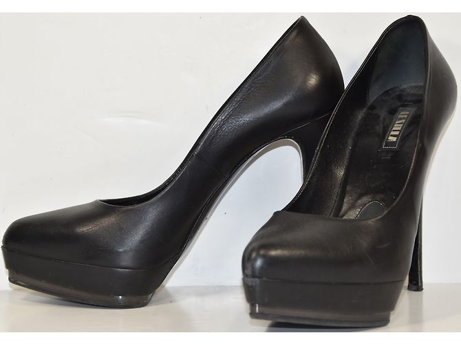 Autre Marque Lezilla Pumps Schwarz Leder Größe 37.5 - Ansicht 3