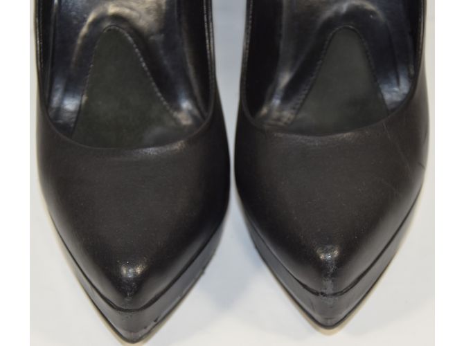 Autre Marque Lezilla Pumps Schwarz Leder Größe 37.5 - Ansicht 4