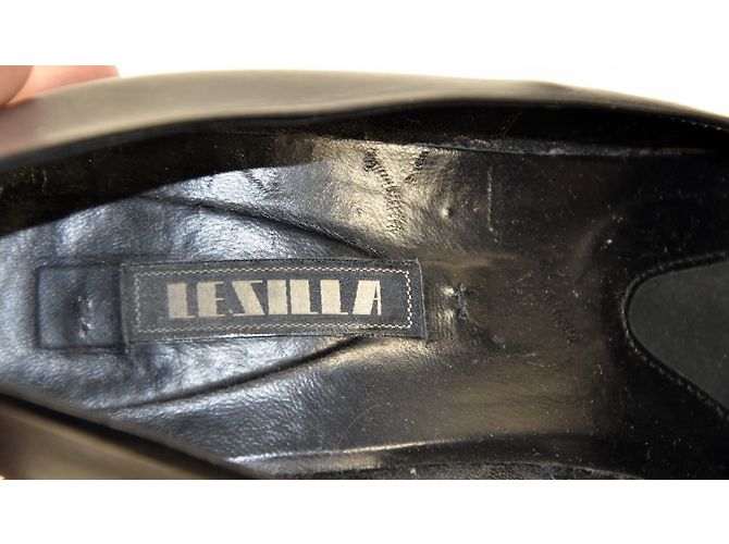 Autre Marque Lezilla Pumps Schwarz Leder Größe 37.5 - Ansicht 9