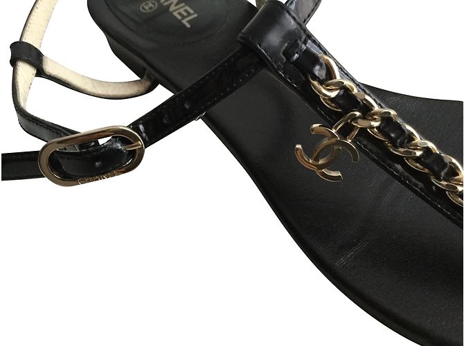 Chanel Sandalen Schwarz - Ansicht 2