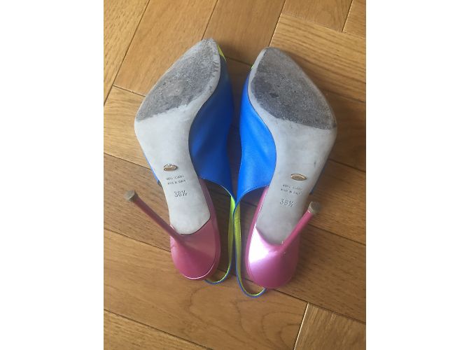 Sandali Sergio Rossi in pelle blu - vista 5