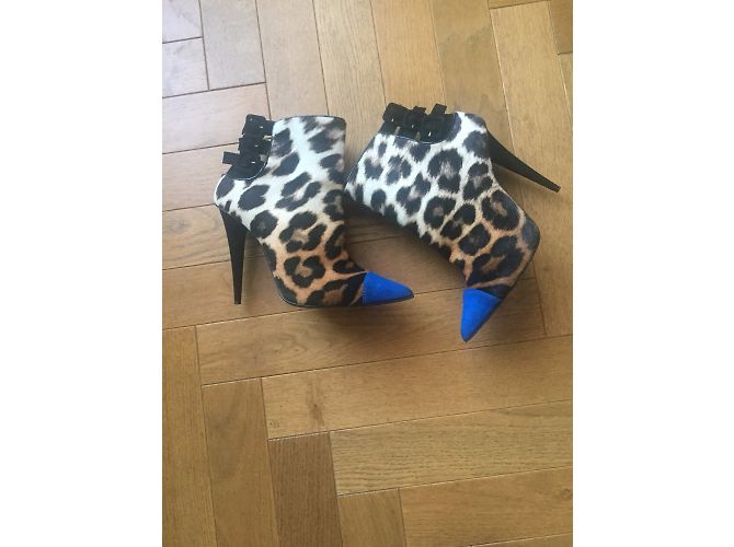 Stivaletti Giuseppe Zanotti Ester Leopardati Stampa leopardo - vista 5