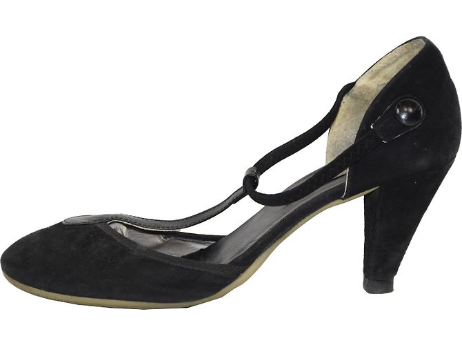 Décolleté Georges Rech Salome Nubuck Nero 38 - vista 2