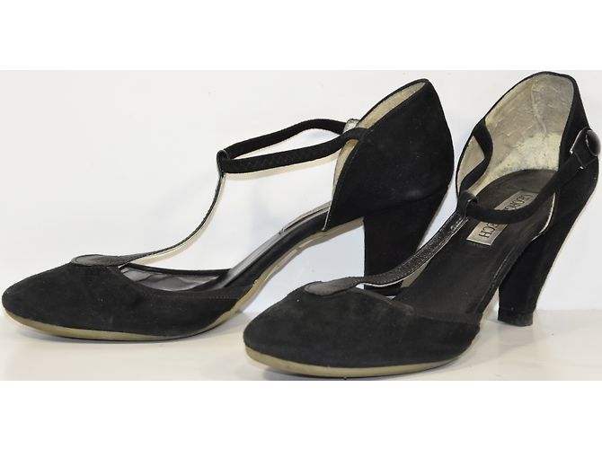 Décolleté Georges Rech Salome Nubuck Nero 38 - vista 3