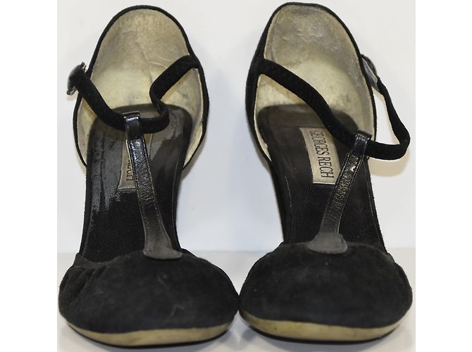 Décolleté Georges Rech Salome Nubuck Nero 38 - vista 5