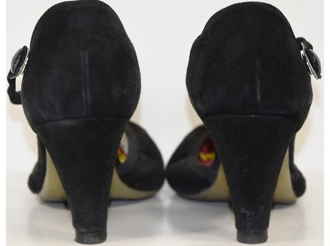 Décolleté Georges Rech Salome Nubuck Nero 38 - vista 6
