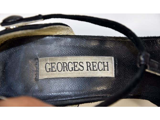 Décolleté Georges Rech Salome Nubuck Nero 38 - vista 9