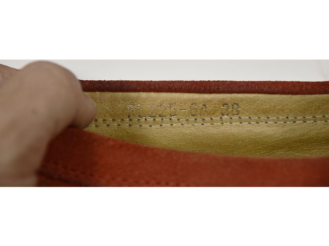 Mocassini Tod's in nubuck rosso 38 - vista 9