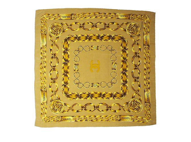 Chanel Seidentuch Gold Golden - Ansicht 2