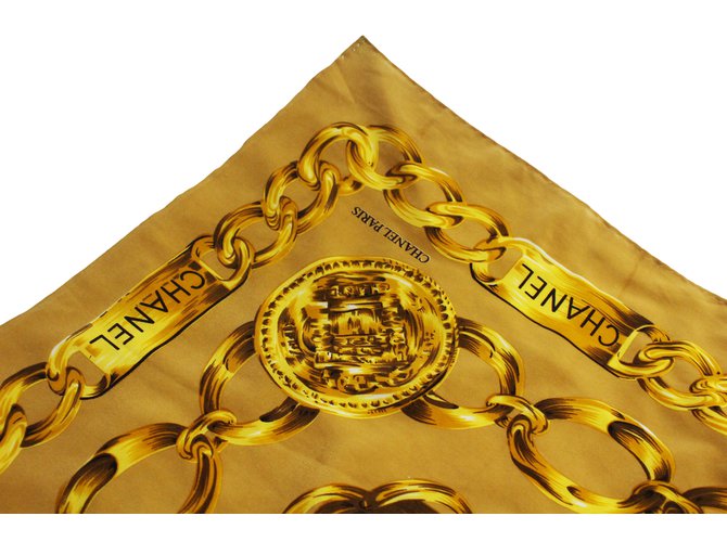 Chanel Seidentuch Gold Golden - Ansicht 3