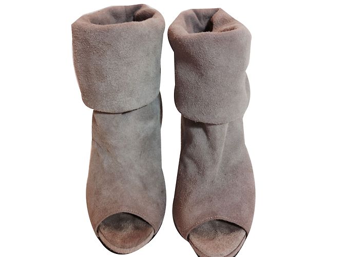 Acne Stivaletti rosa polverosi - vista 2