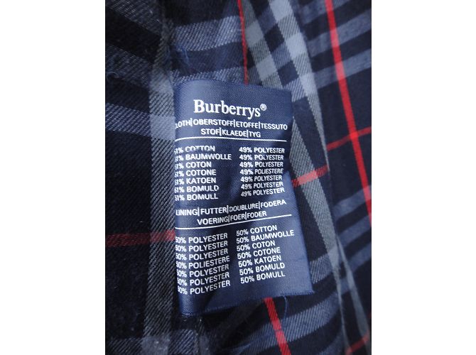 Trench Burberry Blu Navy - vista 3