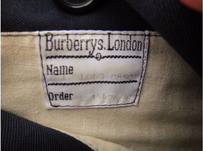 Trench Burberry Blu Navy - vista 4