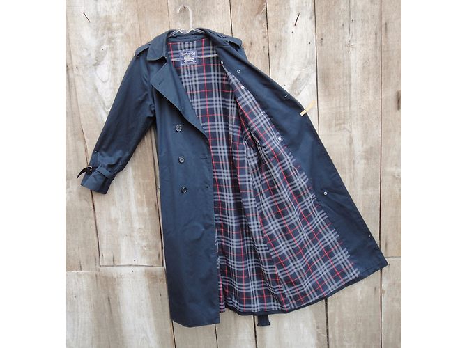 Trench Burberry Blu Navy - vista 5