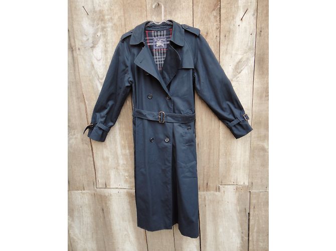 Trench Burberry Blu Navy - vista 6