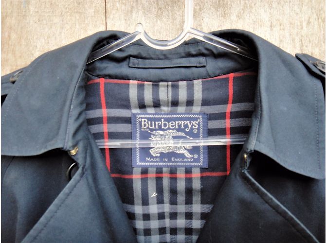 Trench Burberry Blu Navy - vista 7