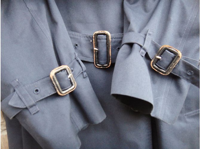 Trench Burberry Blu Navy - vista 8