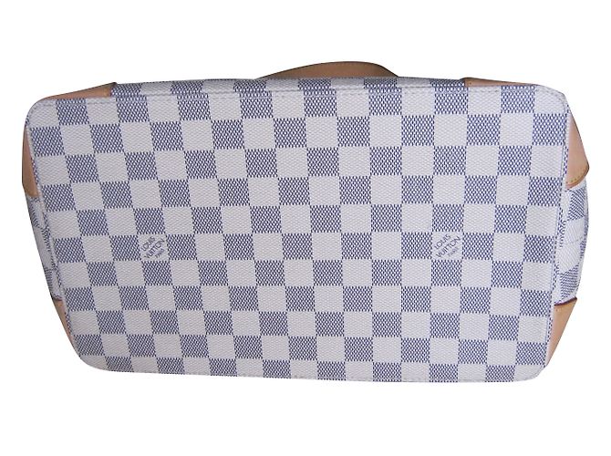 Louis Vuitton Damier Azur Hampstead MM Bianco - vista 2