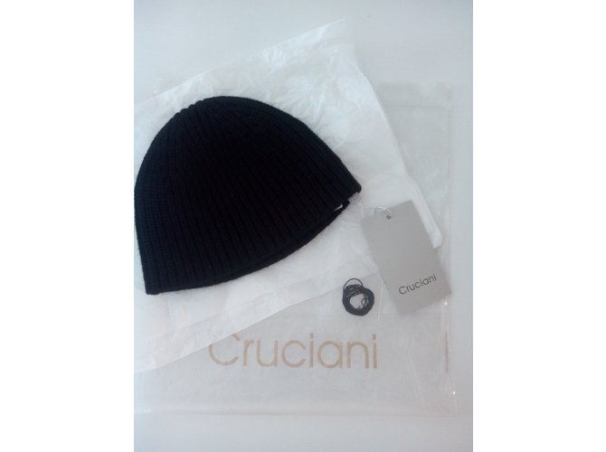 Cruciani 100% Cashmere-Cap Schwarz - Ansicht 3