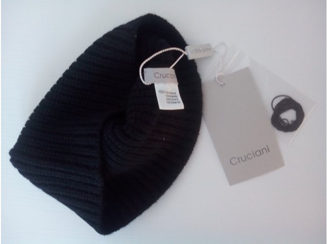 Cruciani 100% Cashmere-Cap Schwarz - Ansicht 5