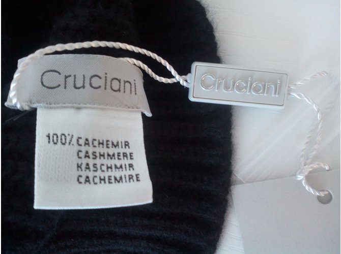 Cruciani 100% Cashmere-Cap Schwarz - Ansicht 6