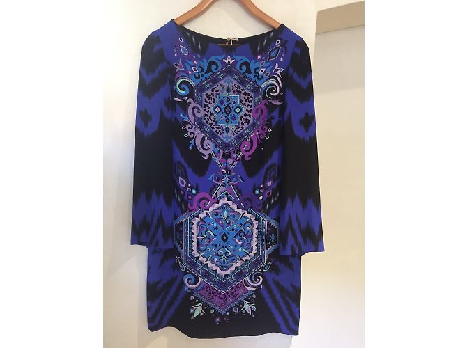 Emilio Pucci Abendkleid aus blauer Seide - Ansicht 3