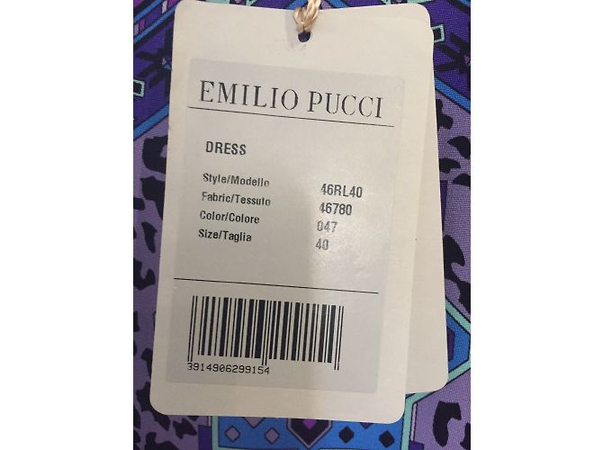 Emilio Pucci Abendkleid aus blauer Seide - Ansicht 6