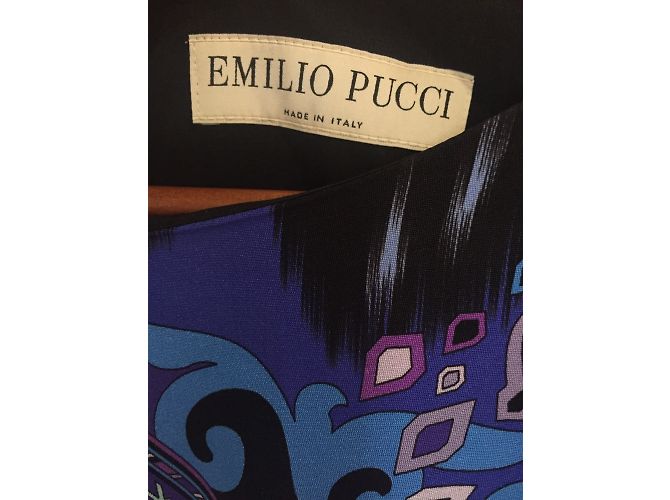 Emilio Pucci Abendkleid aus blauer Seide - Ansicht 8