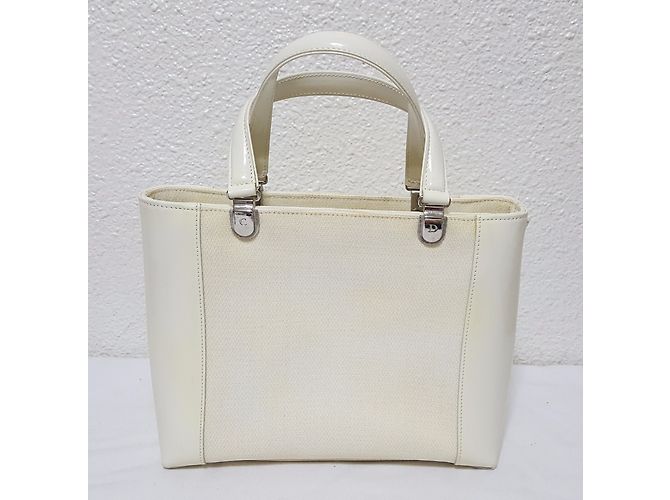 Bolsa Dior em tecido creme Cru - vista 4