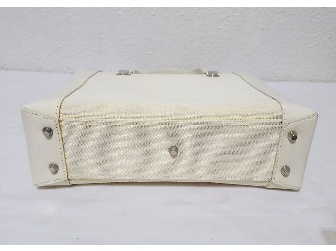 Bolsa Dior em tecido creme Cru - vista 6