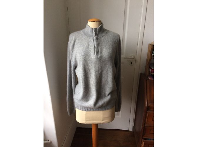 Agnès b. Pull en cachemire gris - vue 3