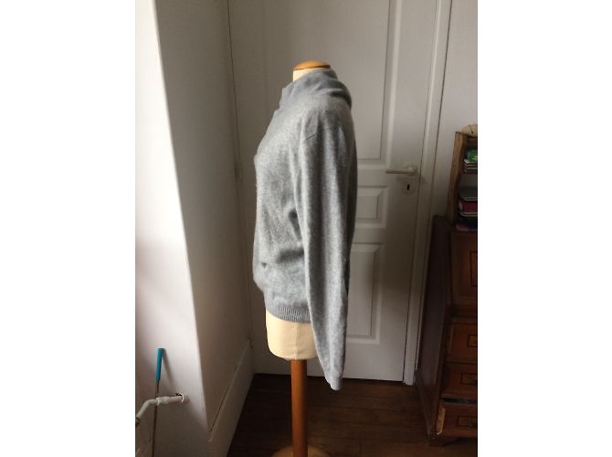 Agnès b. Pull en cachemire gris - vue 4