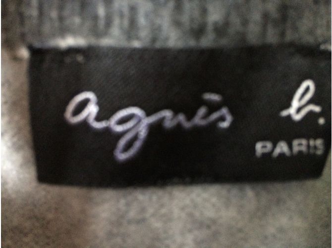 Agnès b. Pull en cachemire gris - vue 8