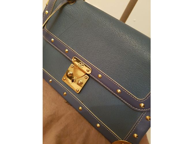 Borsa a mano Louis Vuitton Juiliana Blu in Pelle - vista 3