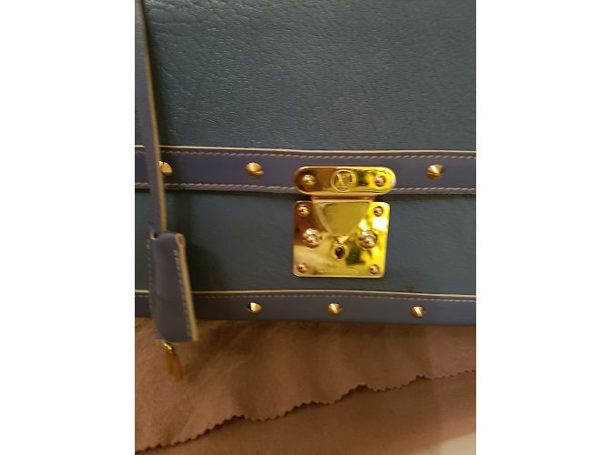 Borsa a mano Louis Vuitton Juiliana Blu in Pelle - vista 4