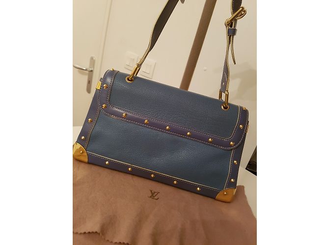 Borsa a mano Louis Vuitton Juiliana Blu in Pelle - vista 5